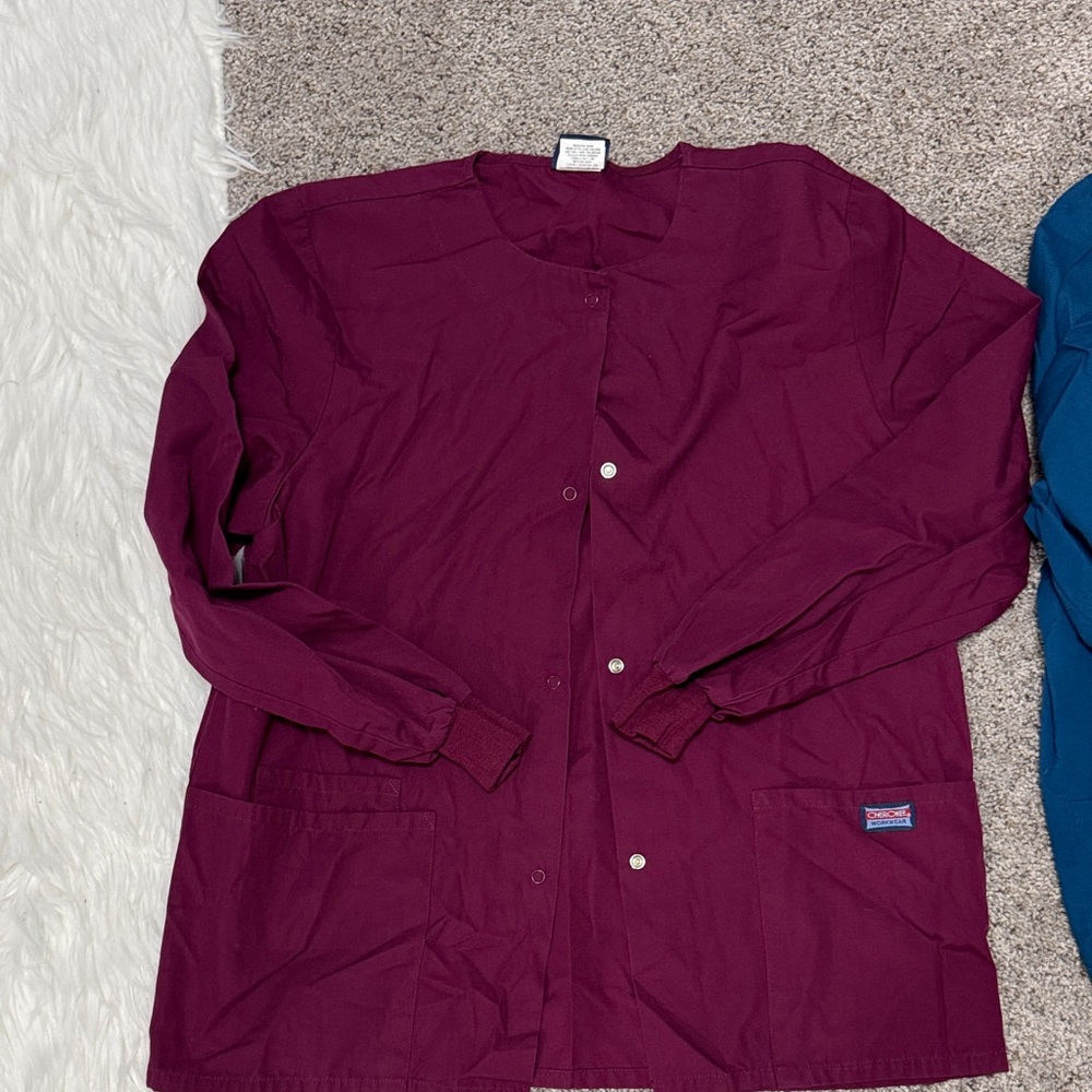Cherokee workwear scrub jackets